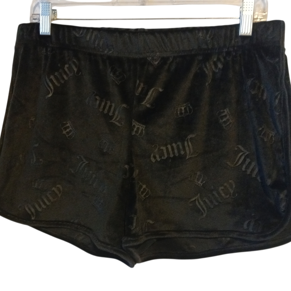 Juicy Couture Black Logo Shorts L